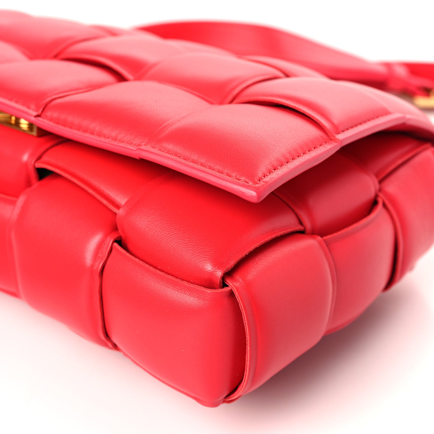 Nappa Maxi Intreccio Padded Cassette Crossbody Bag Firework