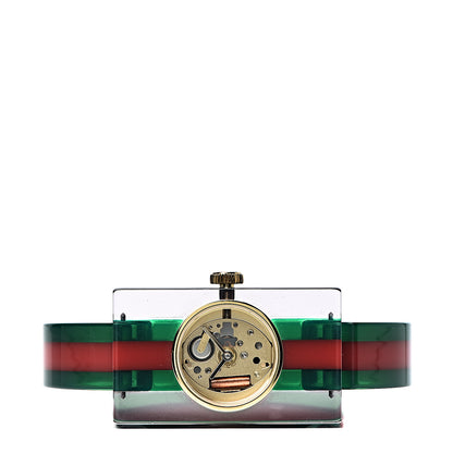Gucci Stainless Steel Plexiglass 24mm Quartz Watch 3 of 8