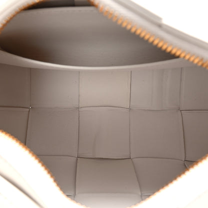 Bottega Veneta Lambskin Maxi Intrecciato Small Brick Cassette Bag White 5 of 10