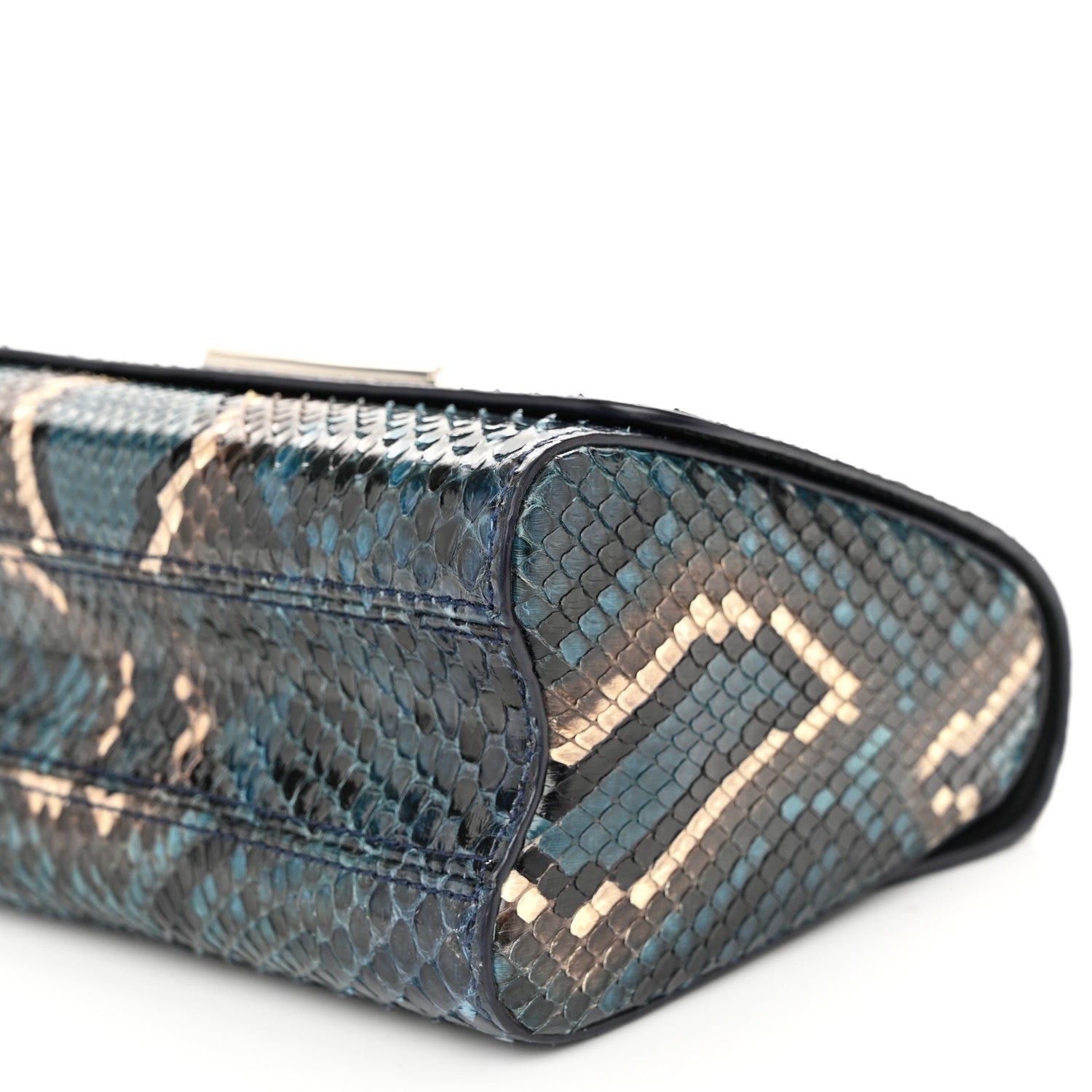 Louis Vuitton Snakeskin Twist Shoulder Bag PM Blue Multicolor 10 of 11