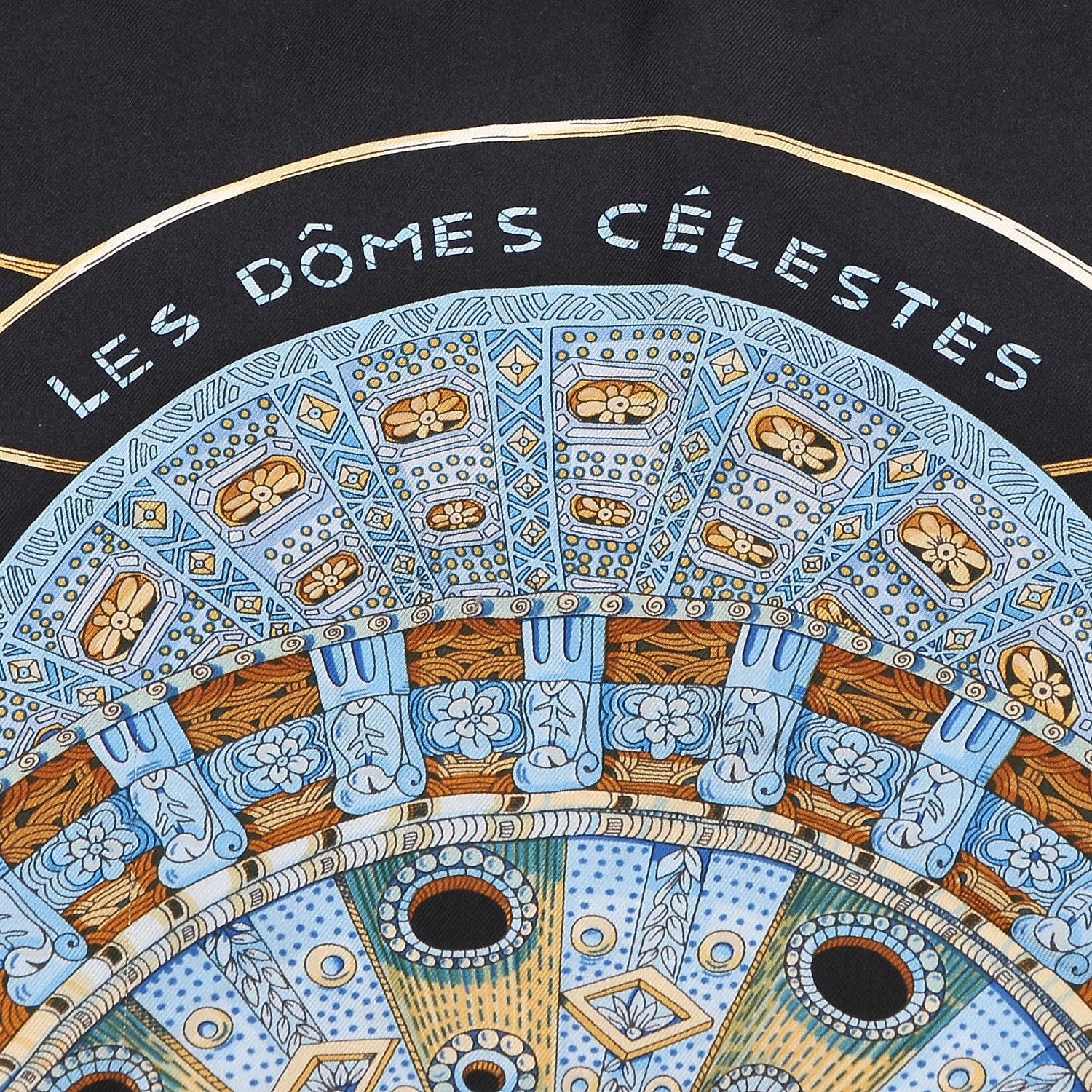 Hermes Silk Les Domes Celestes Scarf 90 5 of 6