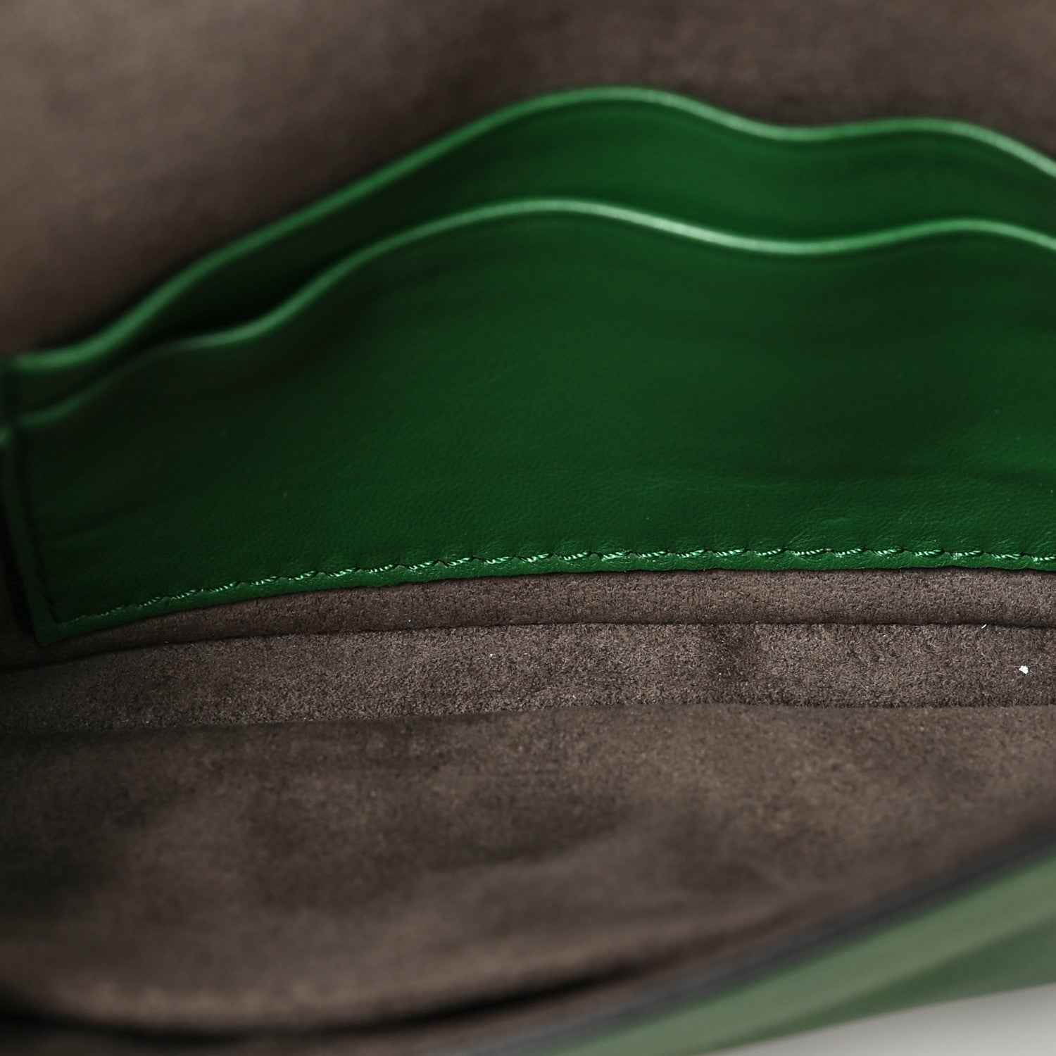 Fendi Nappa Micro Baguette Verde 5 of 8