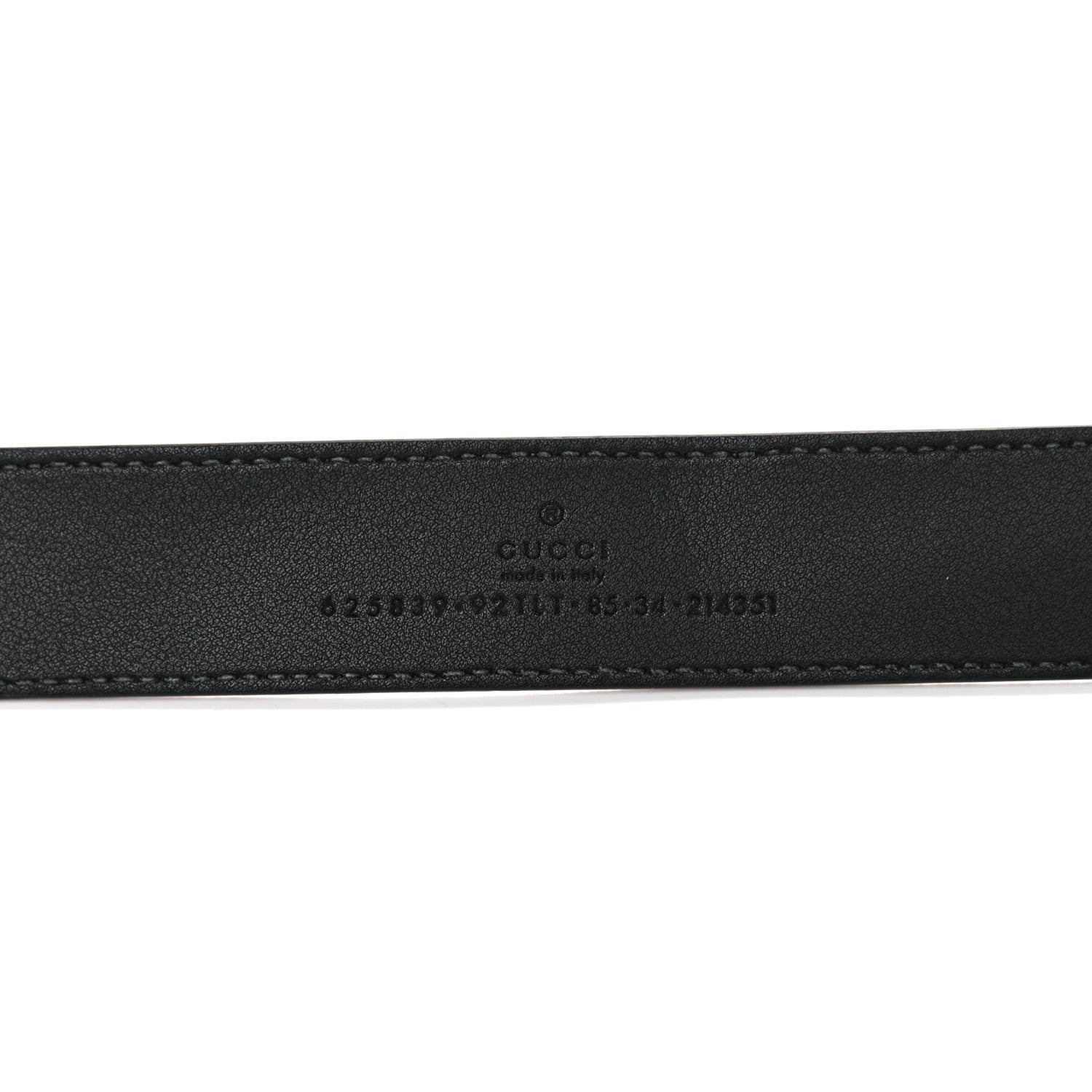 Gucci GG Supreme Monogram Matte Plutone Calfskin Double G 30mm Belt 85 34 Beige Ebony Black 3 of 9