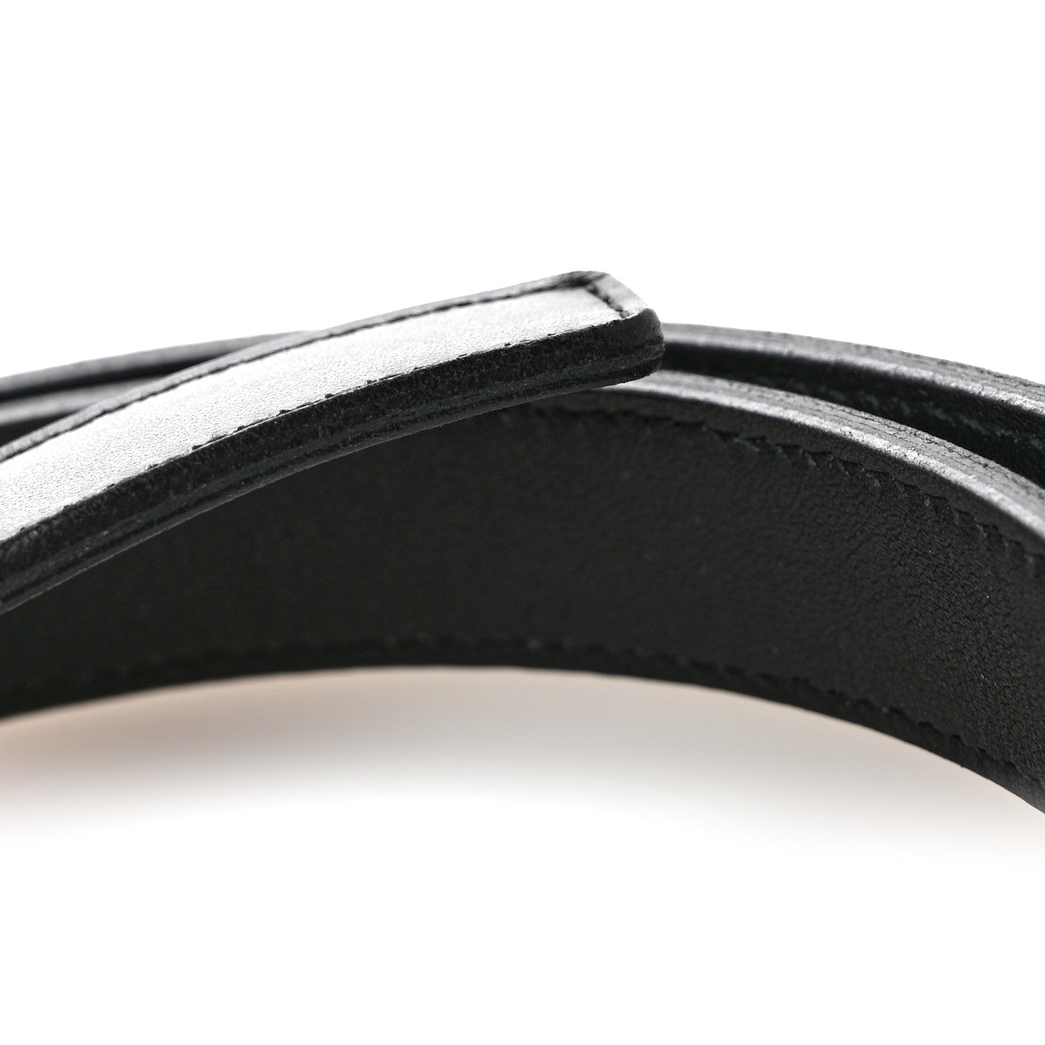 Saint Laurent Calfskin Monogram Cassandre 95 38 Belt Black 7 of 7