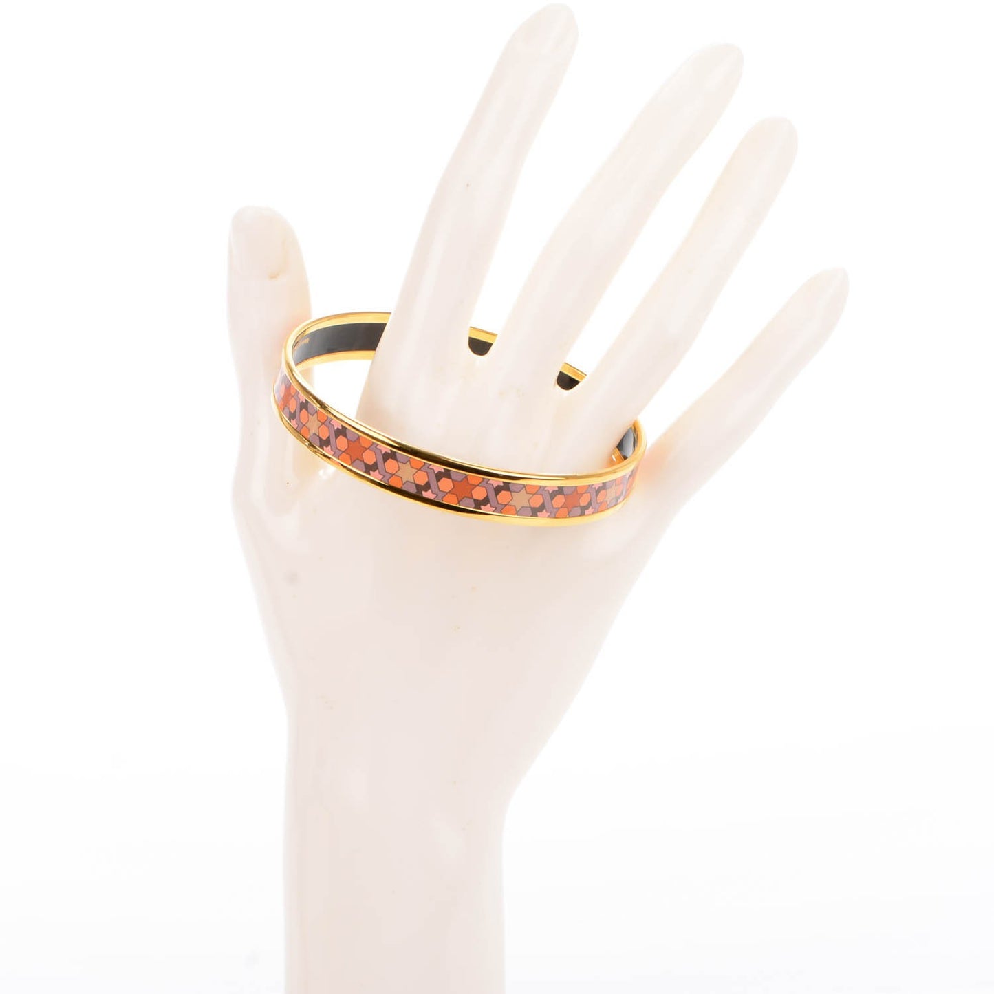 Enamel Printed Narrow Rose de Compas Bracelet 62