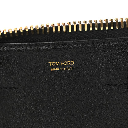 Tom Ford Pebbled Calfskin Medium Petra Bag Black 7 of 10