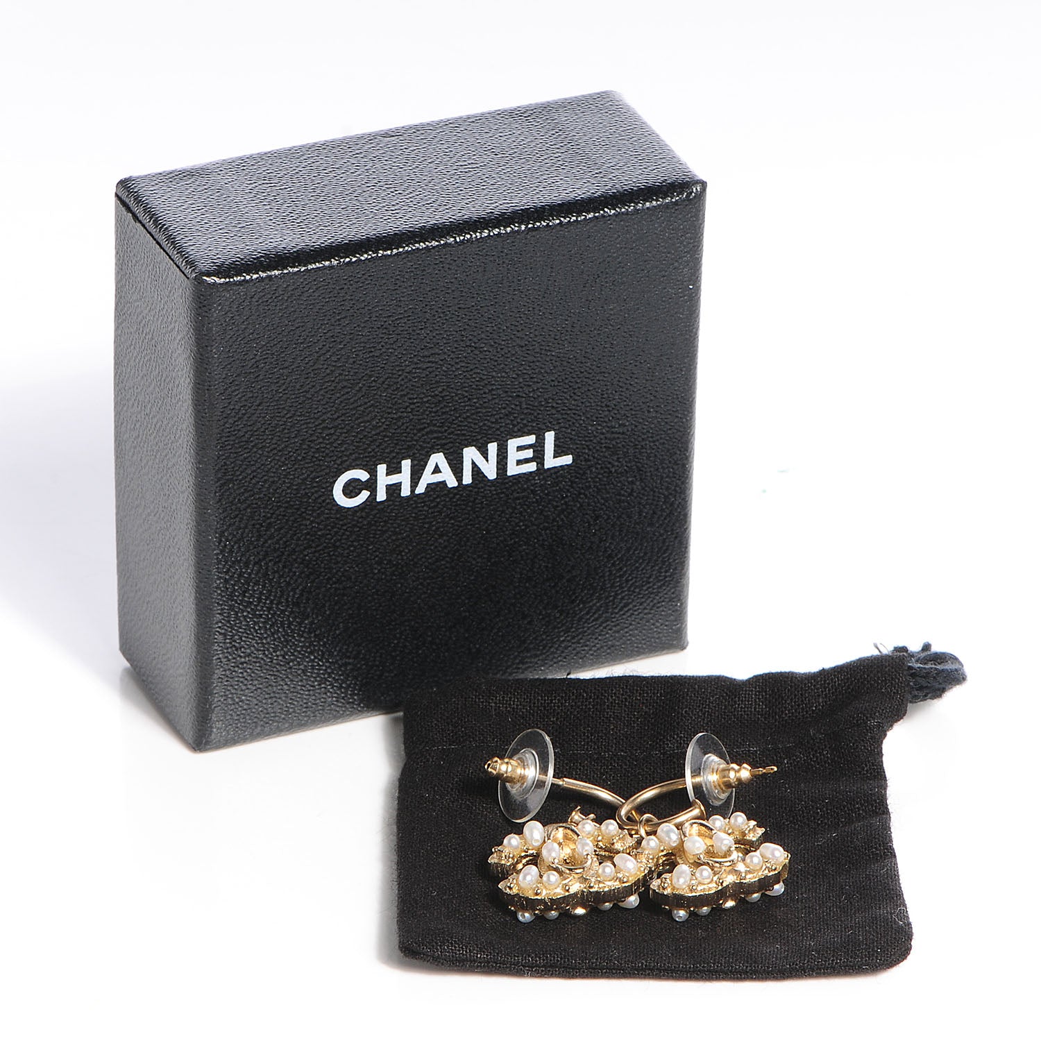 Chanel Pearl CC Maharaja Dangle Earrings Gold 6 of 6