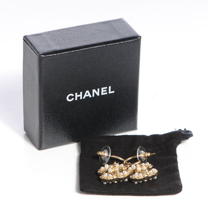 Chanel Pearl CC Maharaja Dangle Earrings Gold 6 of 6