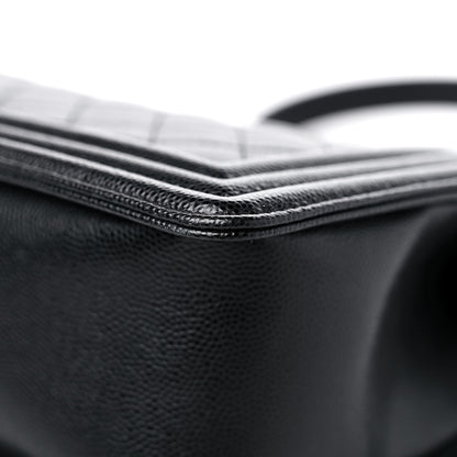 Chanel Caviar Quilted Medium Boy Flap Black 11 of 12