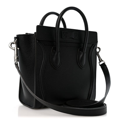 Celine Smooth Calfskin Nano Luggage Black 3 of 11