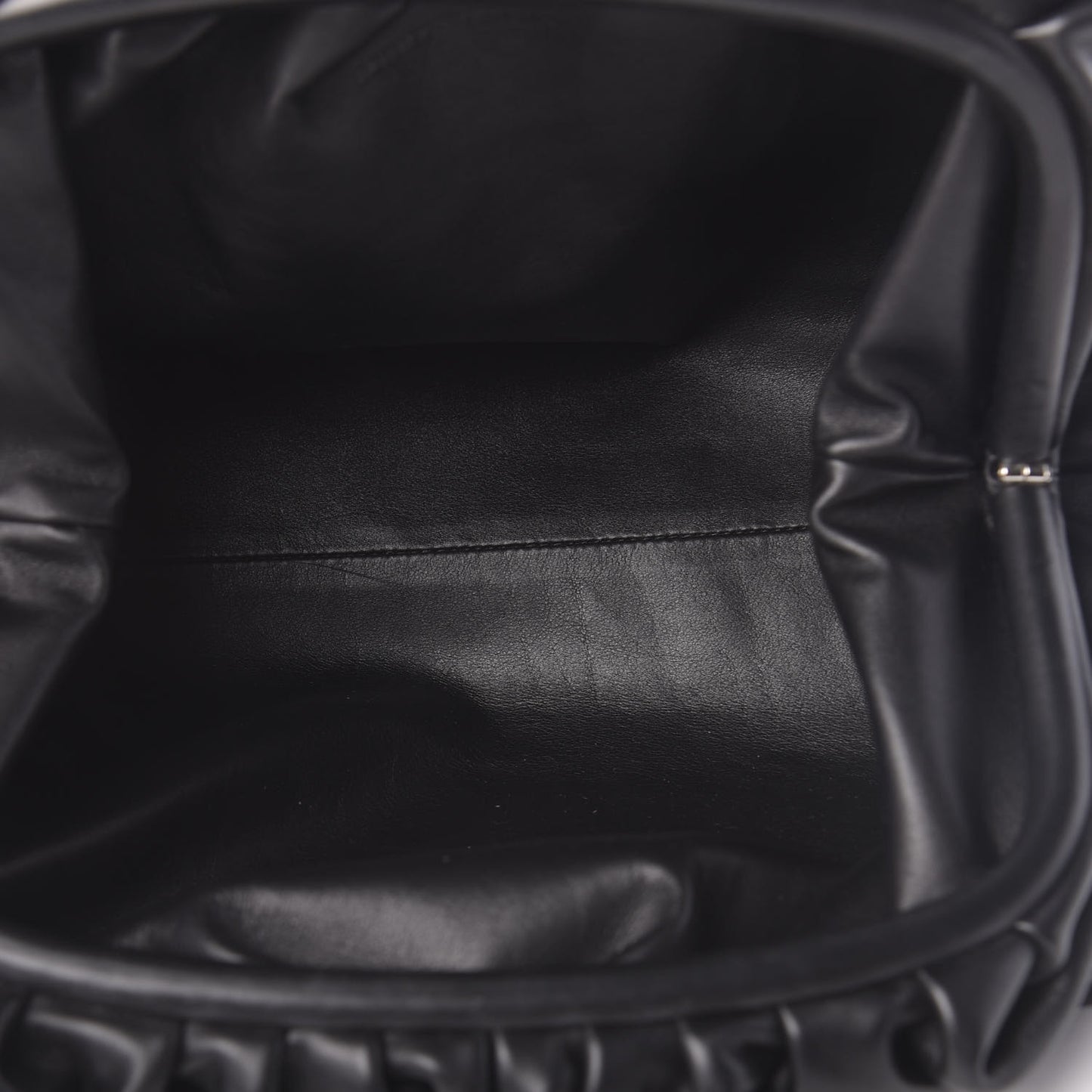 Smooth Butter Calf The Pouch Oversized Clutch Black