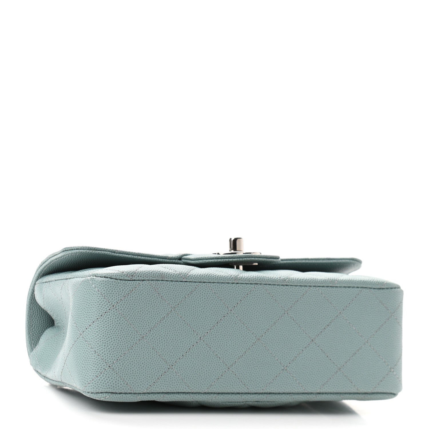 Chanel Caviar Quilted Mini Rectangular Flap Green 4 of 10
