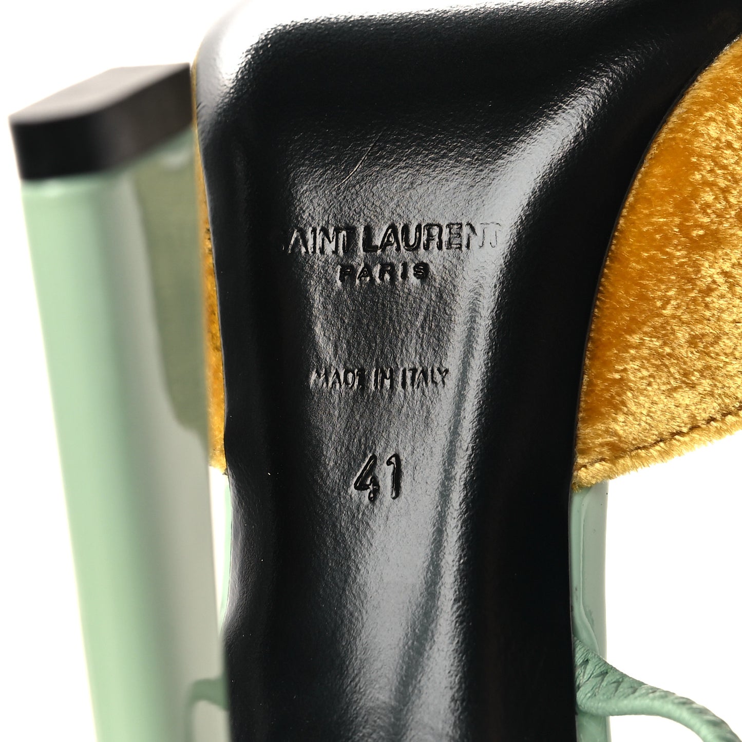 Velvet Blade 105 Slingback Pumps 41 Yellow Seaf
