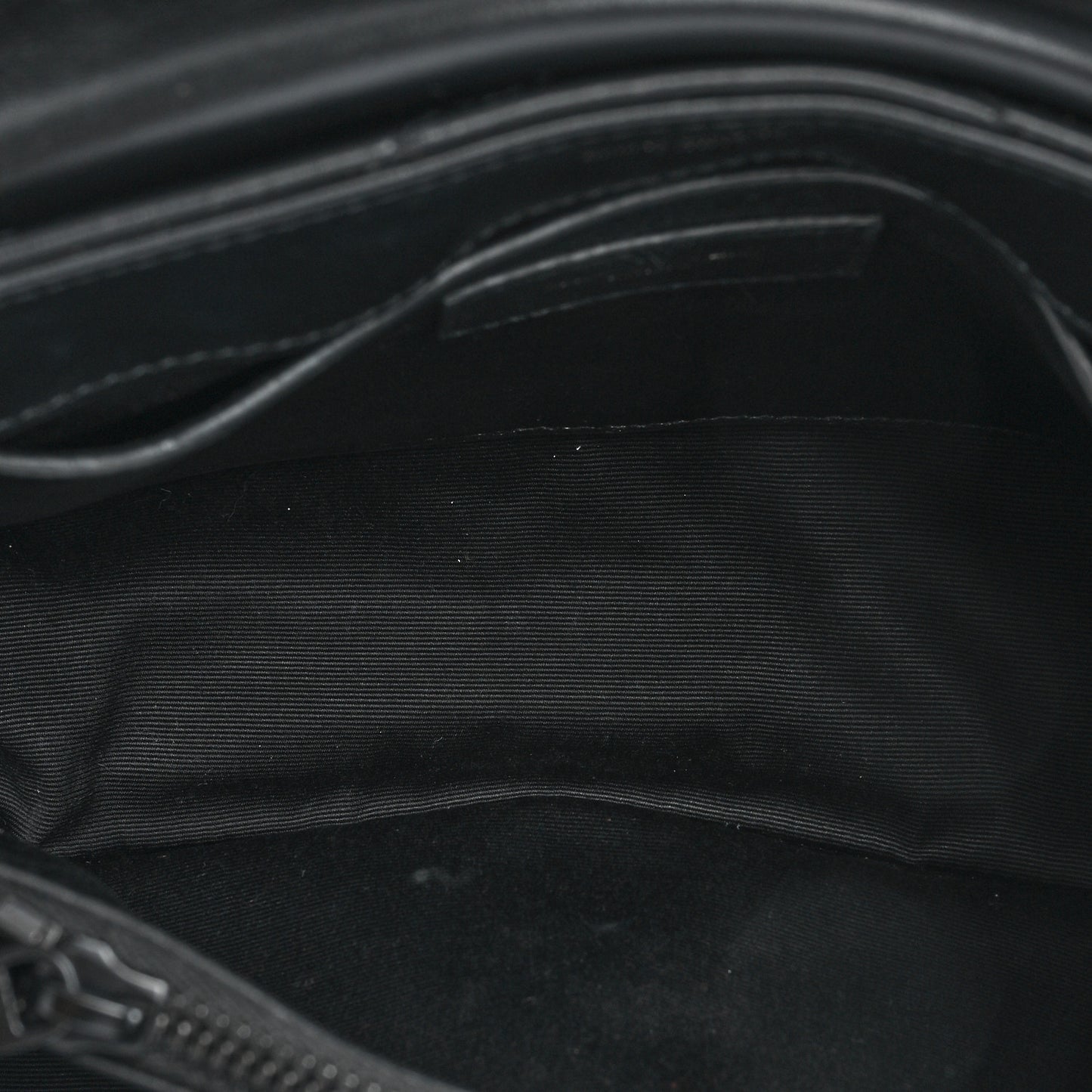 Calfskin Y Quilted Monogram Monochrome Small Loulou Chain Satchel Black