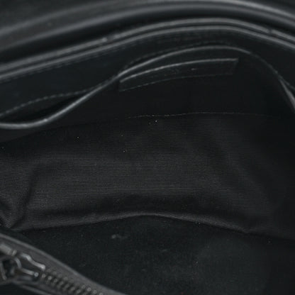Saint Laurent Calfskin Y Quilted Monogram Monochrome Small Loulou Chain Satchel Black 7 of 17