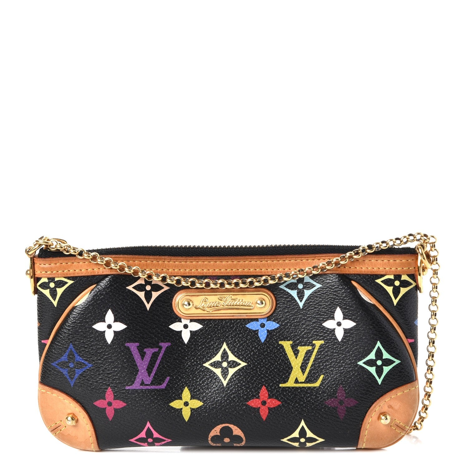 Louis Vuitton Monogram Multicolor Pochette Milla MM Black 1 of 11