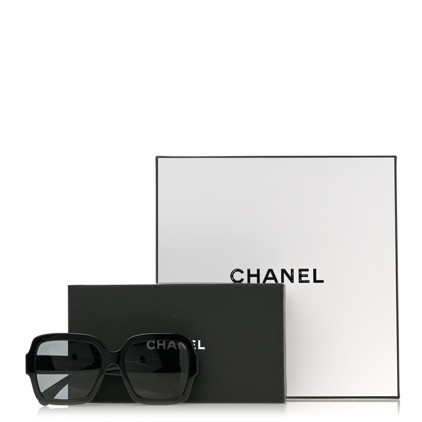 Acetate Square Heart Sunglasses 5479 Black