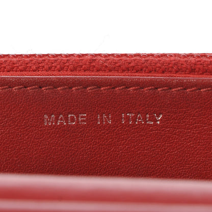 Chanel Patent Camellia Embossed Wallet On Chain WOC Dark Red 7 of 11