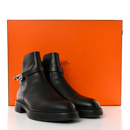 Hermes Calfskin Veo Ankle Boots 41.5 Black 9 of 9