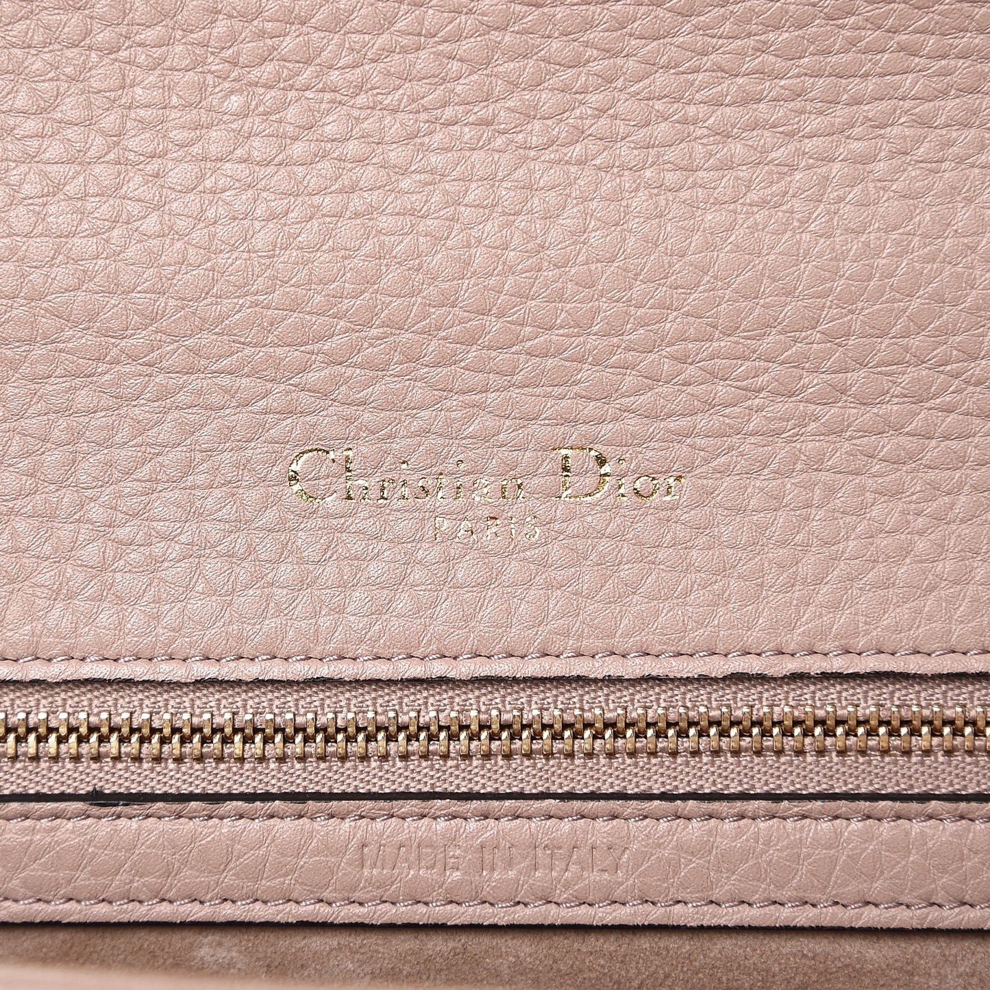 Grained Calfskin Medium Diorama Flap Bag Nude
