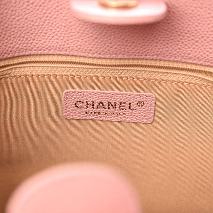 Chanel Caviar Quilted Petit Shopping Tote PST Pink 5 of 9