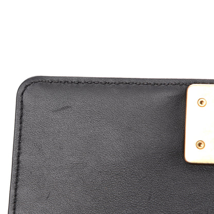 Chanel Crocodile Python Calfskin Embossed Small Boy Flap Black Gold 9 of 13