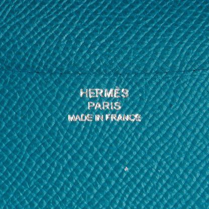 Hermes Epsom Globe Trotter Agenda PM Cover with Refill Bleu Izmir Malachite 6 of 9