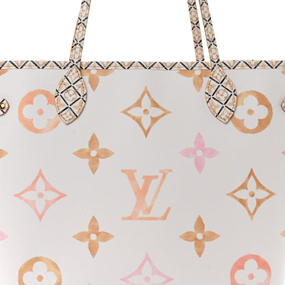 Louis Vuitton Monogram Giant By The Pool 2.0 Neverfull MM Beige 8 of 10