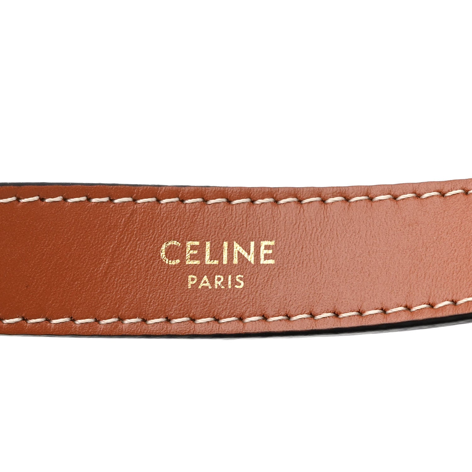 Celine Triomphe Canvas Calfskin Ava Shoulder Bag Tan 6 of 12
