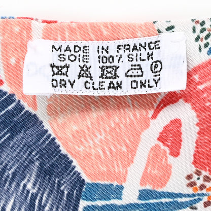 Hermes Silk Chacun Fait Son Nid Twilly Bleu Vert Jaune 4 of 4