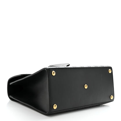 Gucci Guccissima Signature Small Padlock Top Handle Bag Black 4 of 11