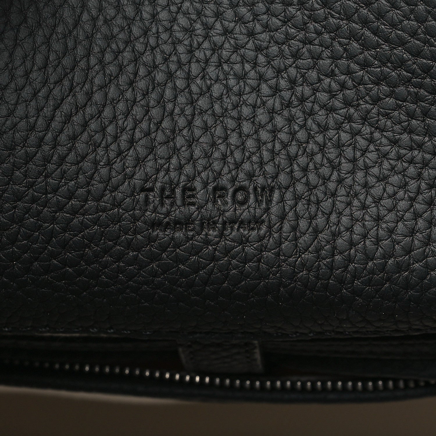 The Row Matte Grained Calfskin Soft Margaux 12 Black 6 of 10