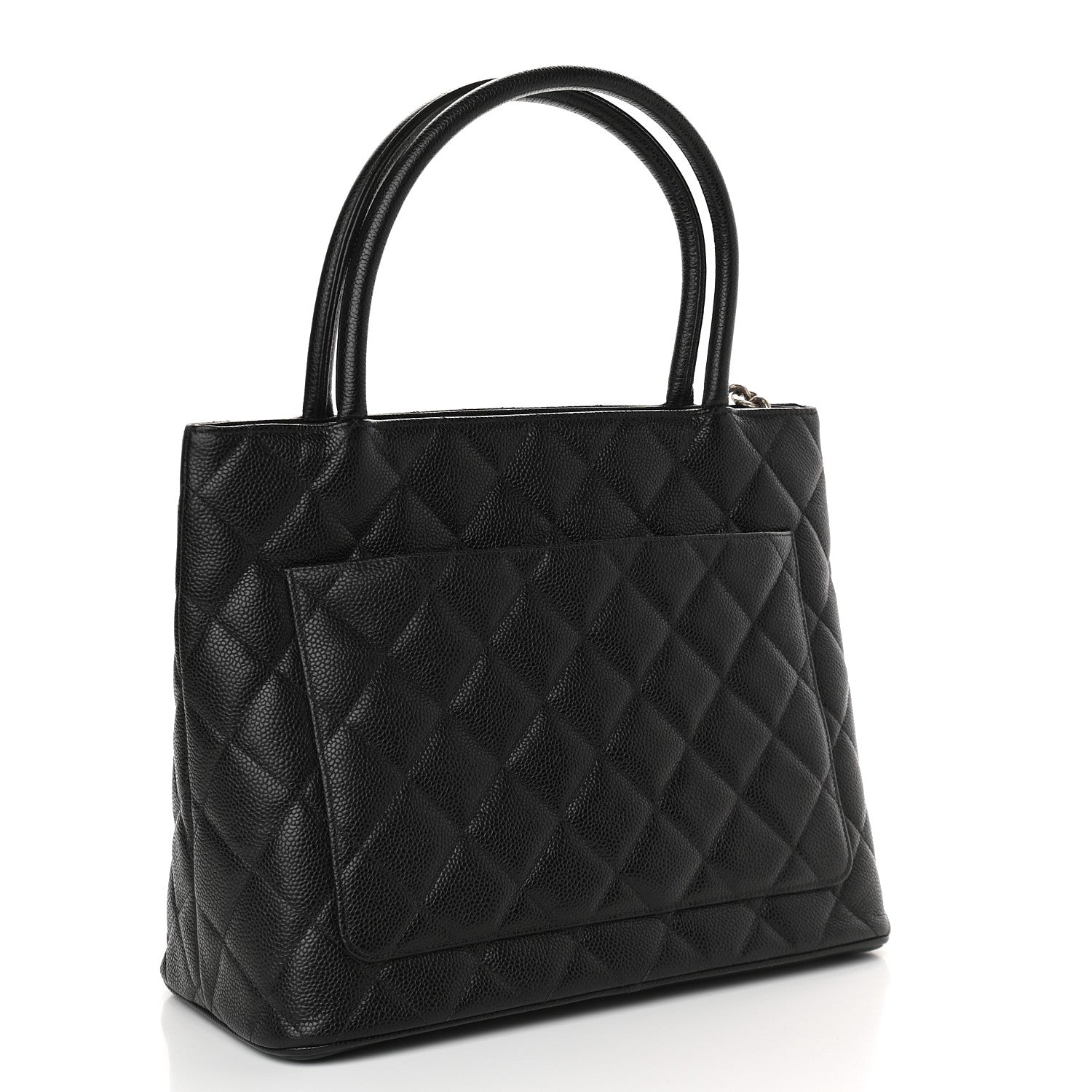 Chanel Caviar Quilted Medallion Tote Black 3 of 9