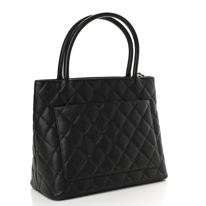 Chanel Caviar Quilted Medallion Tote Black 3 of 9