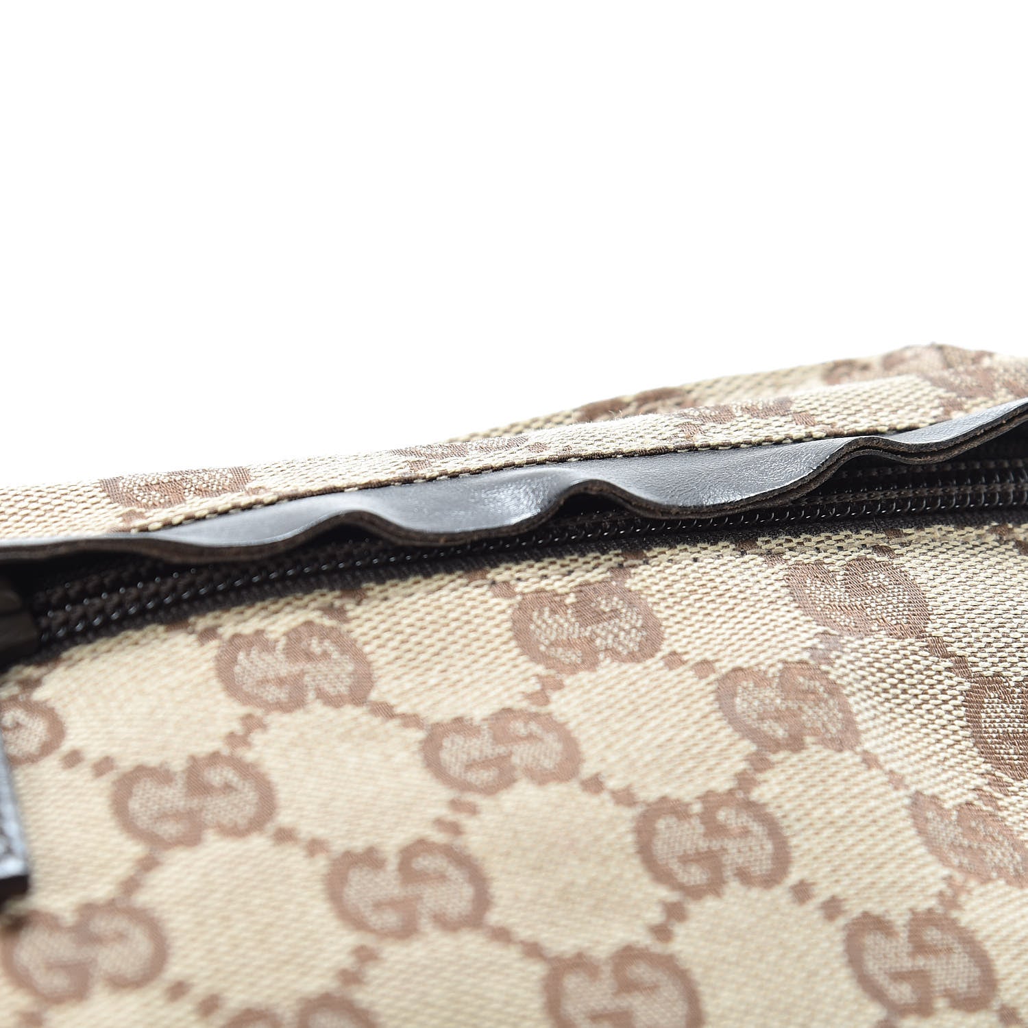 Gucci GG Monogram Double Pocket Belt Bag Dark Brown 12 of 12
