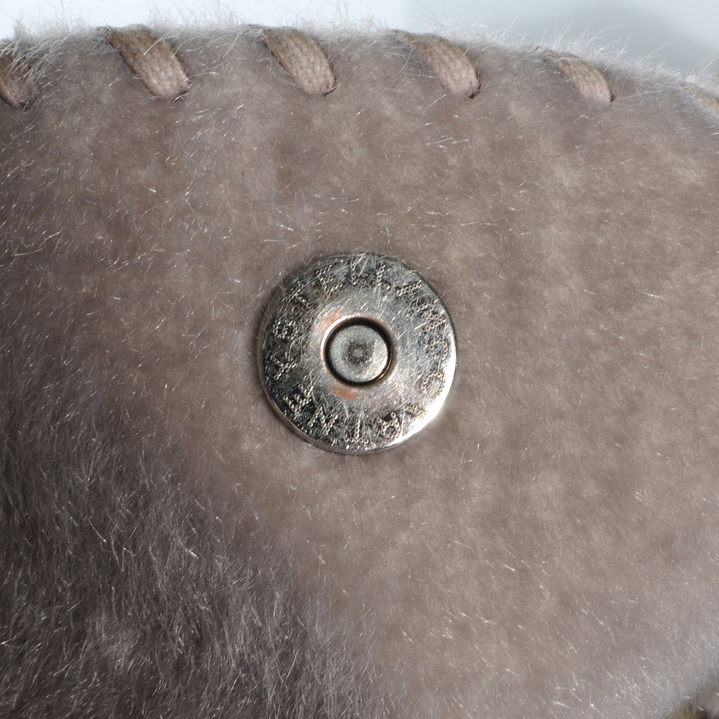 Faux Pony Hair Big Chain Falabella Grey