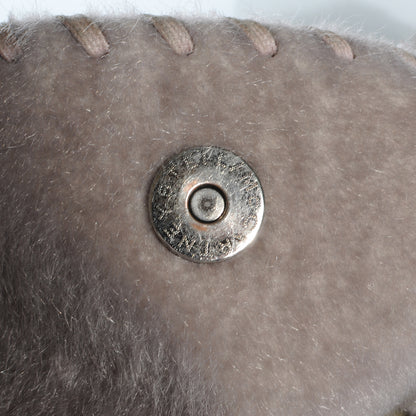 Stella McCartney Faux Pony Hair Big Chain Falabella Grey 6 of 7