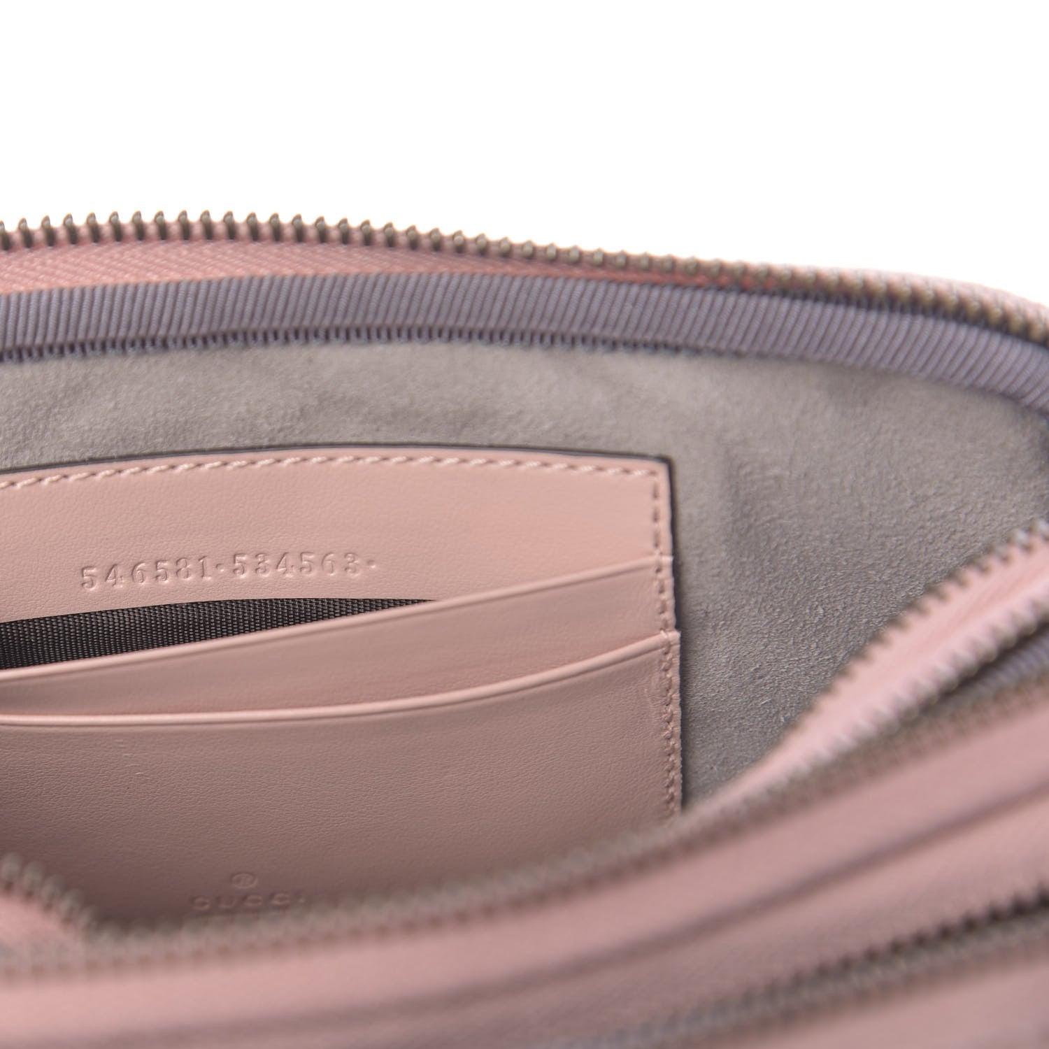 Gucci Calfskin Matelasse Mini GG Marmont Chain Crossbody Bag Perfect Pink 10 of 12