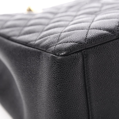 Chanel Caviar Quilted Grand Shopping Tote GST Black 9 of 14