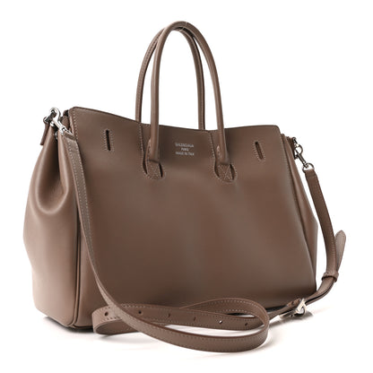 Balenciaga Smooth Calfskin Small Bel Air Carry All Bag Dark Taupe Dark Taupe Dark Taupe 3 of 9