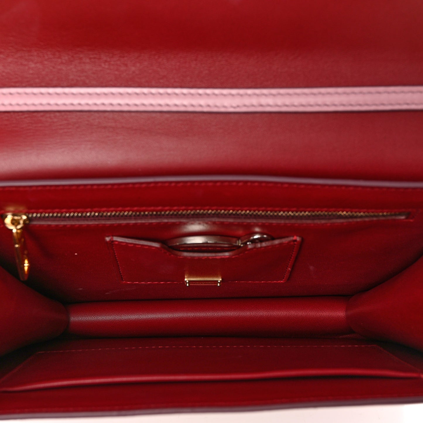 Calfskin Lucia Satchel Pink