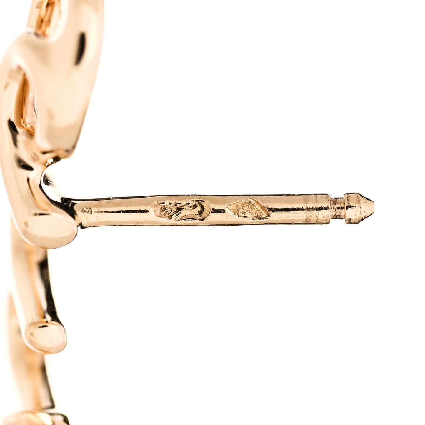 18K Yellow Gold Diamond Oui Single Earring