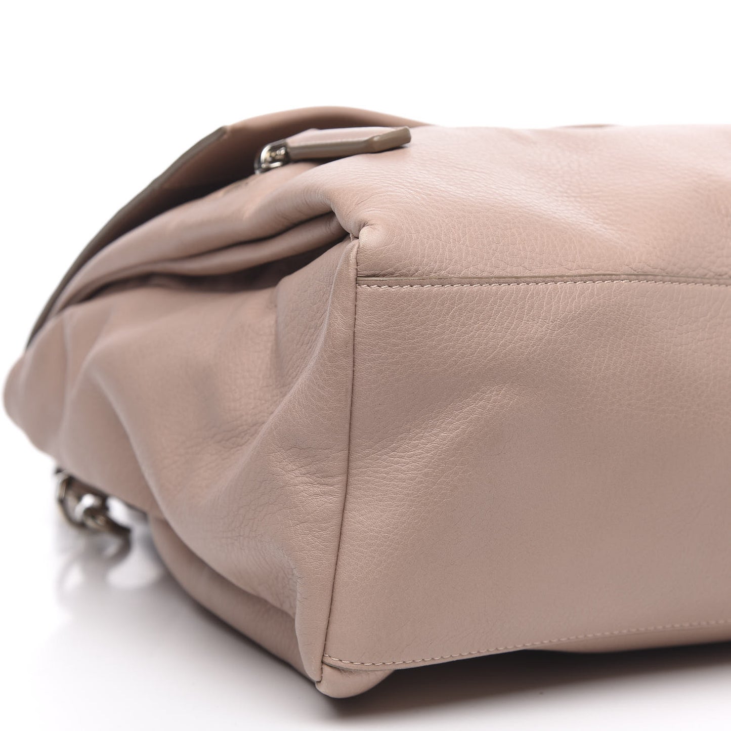 Calfskin Medium Pandora Pure Flap Bag Sand