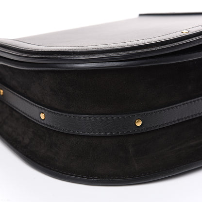 Chloe Calfskin Suede Medium Nile Bracelet Bag Black 8 of 11