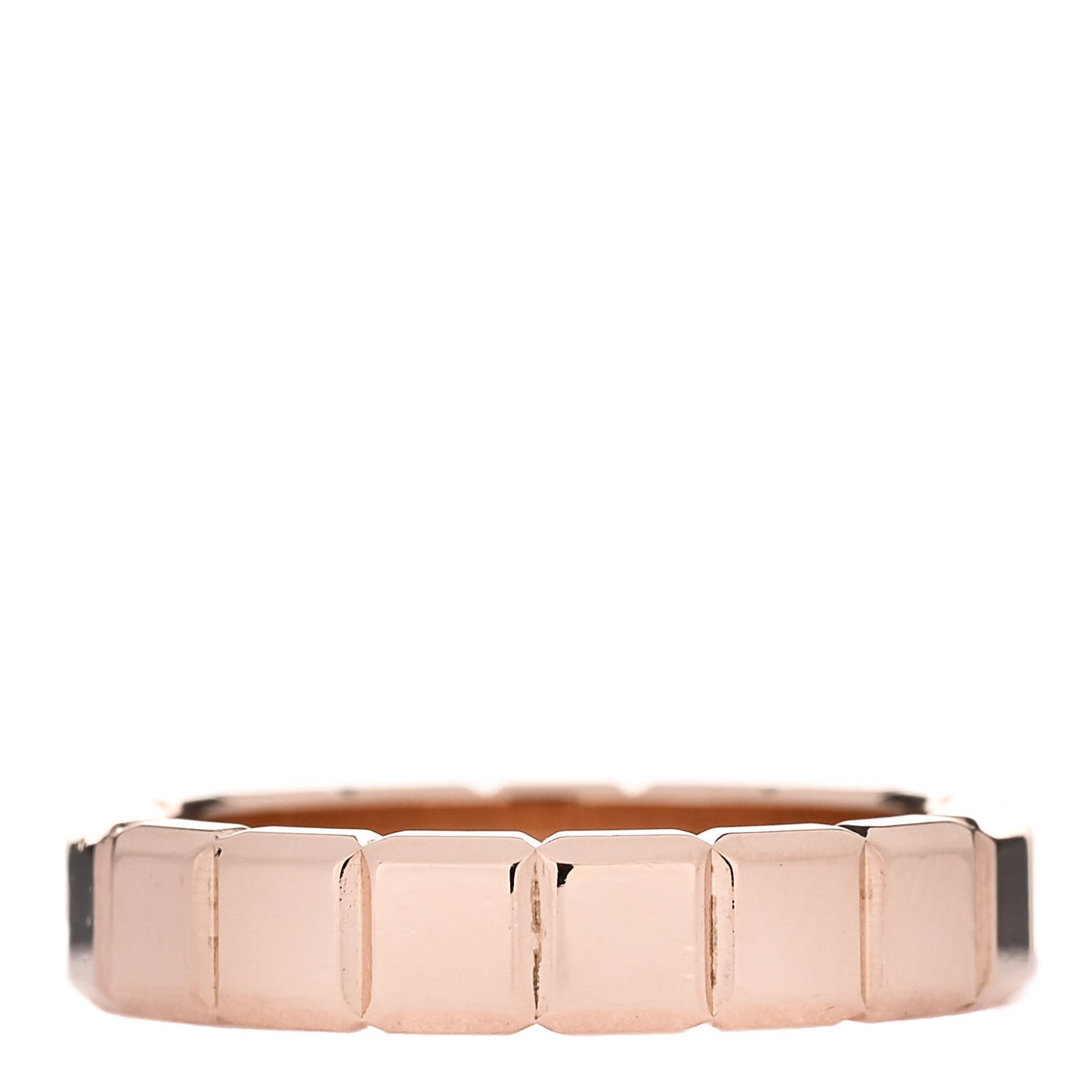 18K Rose Gold Ice Cube Band Ring 51 5.75
