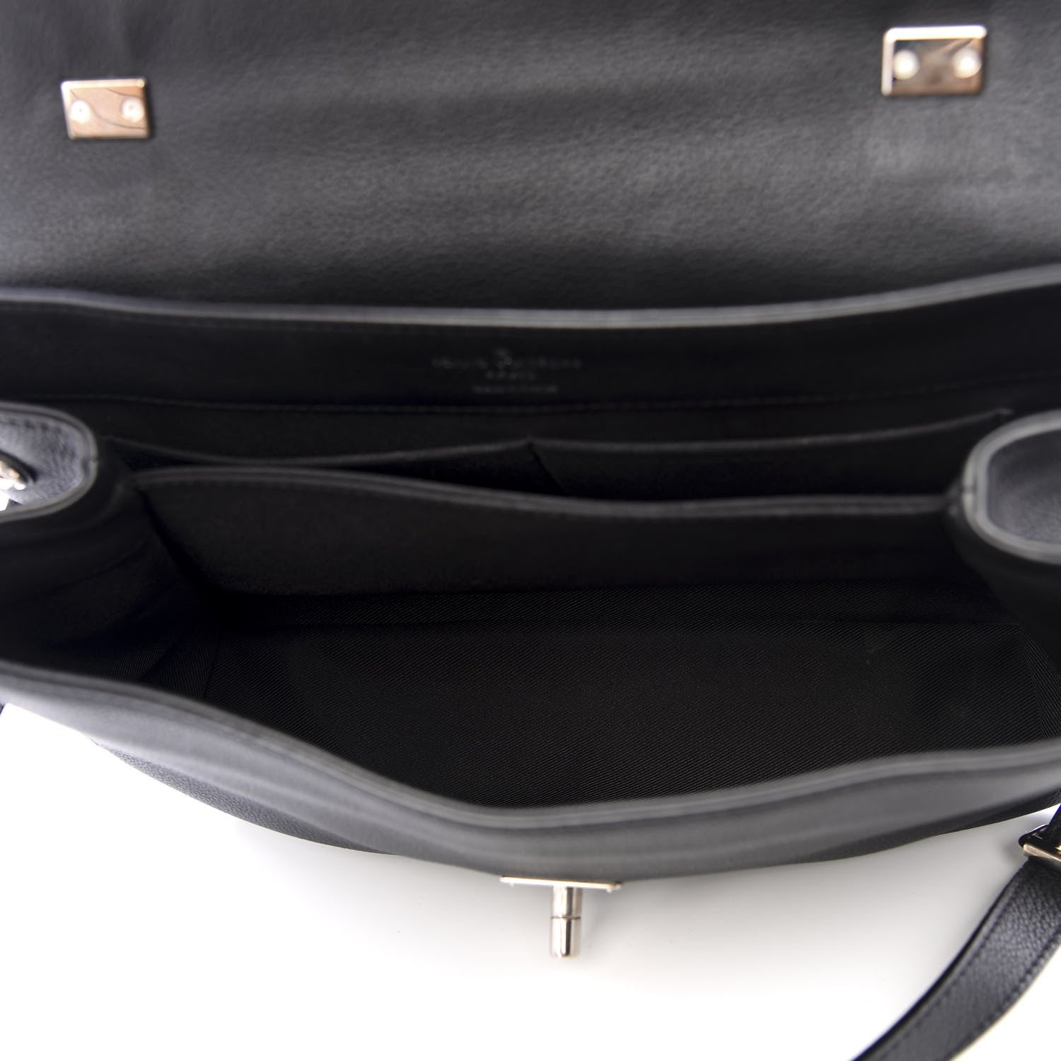 Louis Vuitton Soft Calfskin Lockme II Top Handle Black 4 of 7