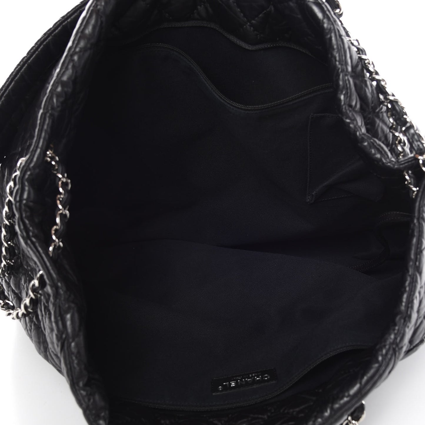 Aged Calfskin Karl's Cabas Tote Black