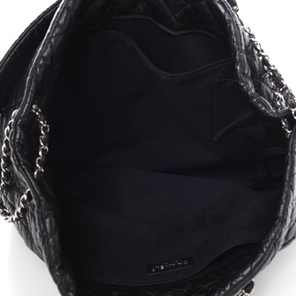 Chanel Aged Calfskin Karl's Cabas Tote Black 5 of 12