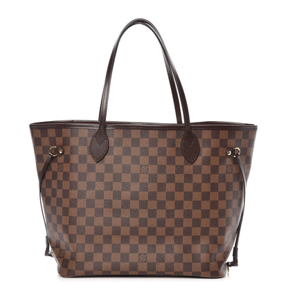 Louis Vuitton Damier Ebene Neo Neverfull MM Rose Ballerine 1 of 15
