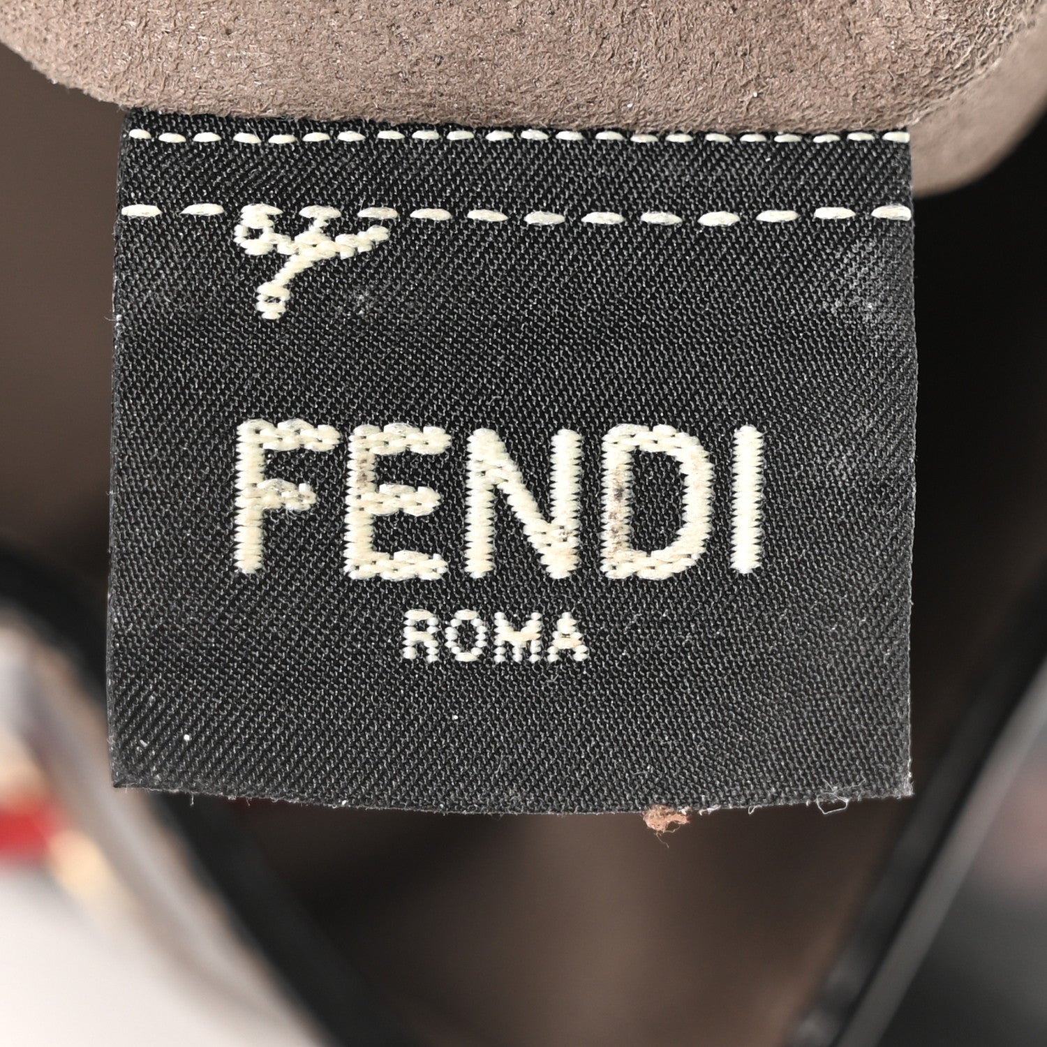 Fendi Vitello Grace F is Fendi Bi-Color FF 1974 Embossed Grande Mon Tresor Bucket Bag Maya Black Fragola 6 of 10
